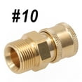 thumbnail image 1 of 1/4 Inch Quick Release Connector Coupler Fitting for High Pressure Washer & Hose #10, 1 of 9