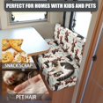 thumbnail image 5 of Yuyamidu Xmas Dachshund RV Dinette Cushion Covers Christmas Camper Cushion Slipcover Include 1 Bench Cover 1 Backrest Cover Furniture Covers Cute Camper Accessories Decor, 5 of 7