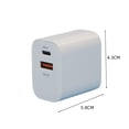 thumbnail image 2 of Cargador rápido de pared USB tipo C de 20 W, adaptador PD QC3.0, carga rápida universal, 2 of 7