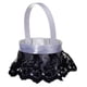 thumbnail image 2 of Delicada canasta de flores para niña de las flores, símbolo de amor, contenedor de dulces de frutas, encaje Negro, 2 of 5