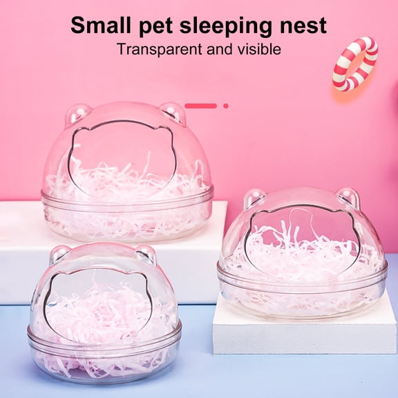 AURORA TRADE Hamster Sand Bath Container Transparent Hamster Dust Bath Cage Accessories for Small Animals,Gerbil,Syrian Hamster,Mouse