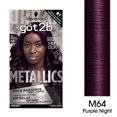 thumbnail image 2 of Got2b Metallics Permanent Hair Color, M64 Purple Night Charcoal, 2 of 9