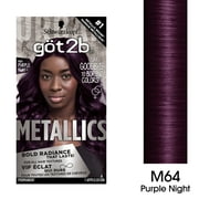 Got2b Metallics Permanent Hair Color, M64 Purple Night Charcoal
