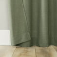 thumbnail image 4 of No. 918 Farrell Heathered Texture Semi-Sheer Tab Top Curtain Panel, 40"x63", Moss Green, 4 of 8