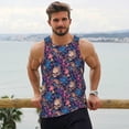thumbnail image 6 of Logiee Skull starry sky flower Print Men's Workout Tank Top,Quick Dry Workout Tank Top,Gym Muscle Tee,Fitness Bodybuilding Sleeveless T Shirt-XX-Large, 6 of 7
