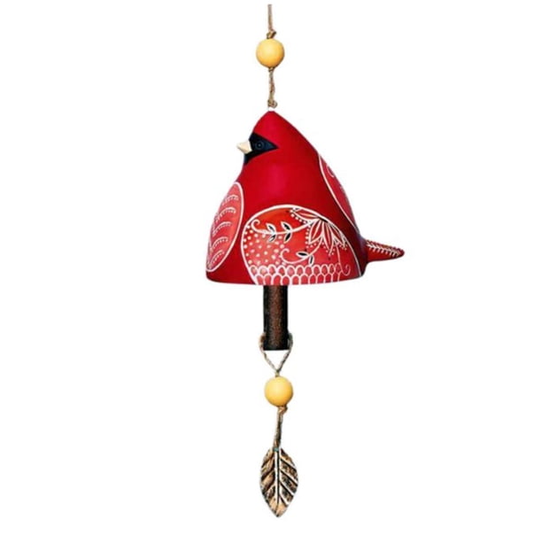 Campana de canción de pájaro para decoración de jardín, carillón de viento rústico colgante, colgante de campana de tubo de Metal, campanas de viento musicales