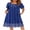Blue Boho, variant on House Dresses for Women Mumu Dress with Pockets Short Sleeve Duster Loungedress Womens Housecoat