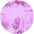 thumbnail image 1 of Ahgly Company Indoor Round Abstract Purple Modern Area Rugs, 4' Round, 1 of 4