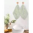 thumbnail image 2 of Sage Green Branches Kitchen Dish Towels for Drying Dishes Set of 4, Vintage Art Farmhouse Waffle Weave Microfiber Hand Tea Bathroom Towels Quick Dry & Absorbent Towel 12x12, 2 of 7