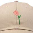 thumbnail image 2 of DALIX Tulip Hat Womens Floral Collection Baseball Cap in Khaki, 2 of 6