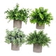 thumbnail image 3 of 4 piezas de plantas falsas Soledad en maceta bonsái artificial Estilo A, 3 of 10