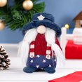 thumbnail image 5 of Niusricy 4th of July Patriotic Gnomes Decoration, Handmade Gnomes Stars  Stripes Plush Elf Scandinavian Tomte Veterans Memorial Day Gift, 5 of 6