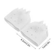 thumbnail image 2 of 2 Pairs Toe Separator, 2025 New Silicone Toe Separators for Women, Metatarsal Pads, Soft & Breathable Metatarsal Cushion, Toe Straightener & Spacer for Women & Men, White, 2 of 6