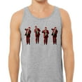 thumbnail image 2 of Santa Dancing Trump Tank Top Unisex X-Large Grey, 2 of 5
