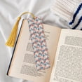 thumbnail image 4 of Kdxio Tropical Leaves Print Metal Tassel Bookmarks,Perfect Gift for Art Lovers and Bookworms Metal Bookmarks for Women, 4 of 8