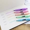 thumbnail image 3 of BAZIC Mini Highlighter Pen Pastel Color, Chisel Tip Broad Fine Line Highlighters Unscented (5/Pack), 24-Packs, 3 of 6