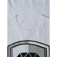 thumbnail image 6 of Ma Croix Mens Graphic Print Diamond Shield Casual Short Sleeve T Shirt, 6 of 6