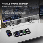 ATTACK SHARK X65 HE Magnetic Switch Rapid Trigger Keyboard 65% Wired Gaming Keyboard with 8000 Hz Polling Rate, 0.01mm RT Accuracy, PBT Keycaps, QMK Driver, RGB
