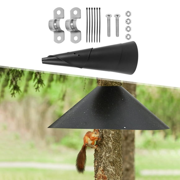 Squirrel Baffle,Wrap Around Squirrel Baffle Bird House Guards,Squirrel Baffle Wrap Guards Outside Pole Mount,Bird Feeder Squirrelproof Baffle for Pole,Hanging Cover Protects Bird Feeders 18inch