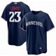 thumbnail image 1 of Camiseta clásica de béisbol Royce Lewis azul marino número 2 de los Minnesota Twins, con número de estrella bordado.-XXL, 1 of 2