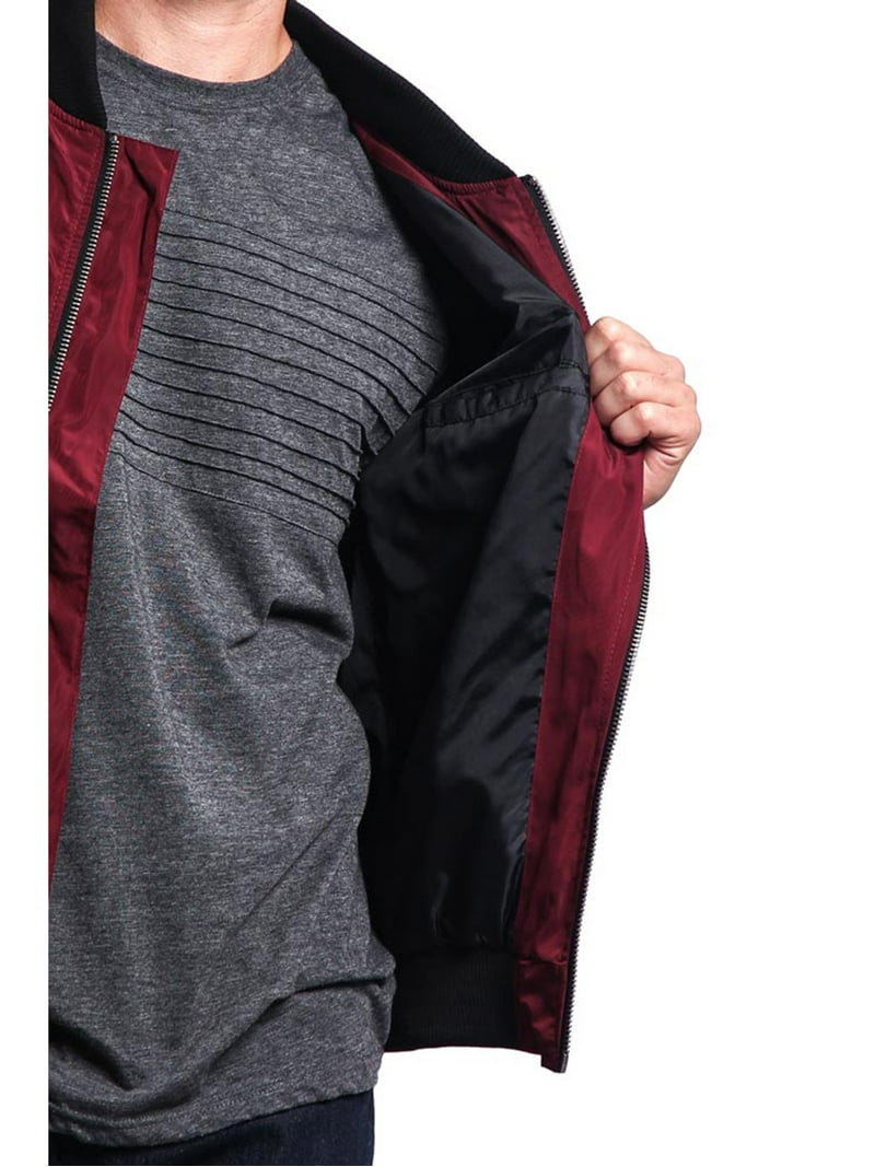 Victorious Men's Lightweight Contrast MA-1 Bomber Flight Jacket