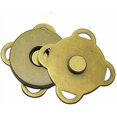 thumbnail image 1 of 10 Sets Bronze Sew In Magnetic Bag Clasps Button Snaps Tone Purse Great For Closure Handbag Clothes Sewing Craft No Tools Required Plum Blossom 18mm (, 1 of 4
