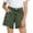 A-Army Green, variant on Girls Vintage Denim Shorts High Waist Ripped Design With Pockets 5-15T
