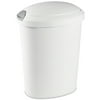 Sterilite 5 gal Ultra Touch Top Bathroom Trash Can, White