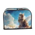 thumbnail image 2 of Balery Blue Sky Winged Cat Pattern Oven Cover Kitchen Bread Machine Protector, 2 Slice Toaster Cover for Home, Anti Dust Fingerprint Coaster Cover, 2 of 7