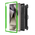 thumbnail image 3 of Samsung Galaxy S24 Ultra 5G Case, Case with Belt Clip Holster Heavy Duty Rugged Shockproof Full Body Protection Kickstand Cover for Samsung Galaxy S24 Ultra (Green), 3 of 6