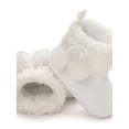 thumbnail image 4 of Topumt Baby Boys Girls Fleece Fur Knit Winter Warm Snow Boots Soft Sole Crib Shoes Booties for Newborn Infant Toddler, 4 of 7