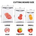 thumbnail image 2 of Cutting Boards for Kitchen, Set of 3 Durable Plastic Chooping Boards, Grey, 2 of 5