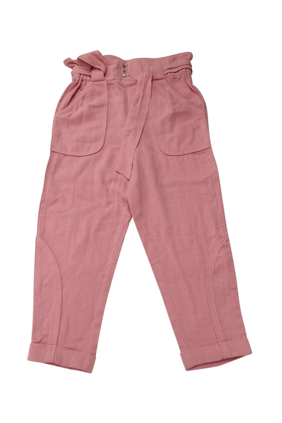 Pre-Owned IRO High Waisted Pants in Pink Cotton