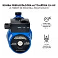 thumbnail image 3 of Bomba Presurizadora Automática 1/6 Hp 140 W Adir 1503 127V, 3 of 4