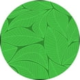 thumbnail image 1 of Ahgly Company Machine Washable Indoor Round Transitional Lime Green Area Rugs, 7' Round, 1 of 7