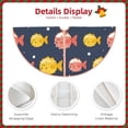 thumbnail image 3 of Xecao Cute Puffer Fish Pattern Christmas Tree Skirt Holiday Part Decorations for Christmas Tree, Farmhouse Christmas Decor Xmas Holiday Home Party Decorations-48", 3 of 6