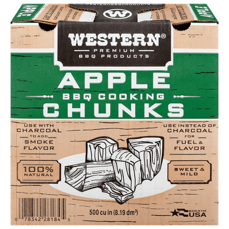 Western Premium BBQ Apple Smoking Chunks 500 Cu In