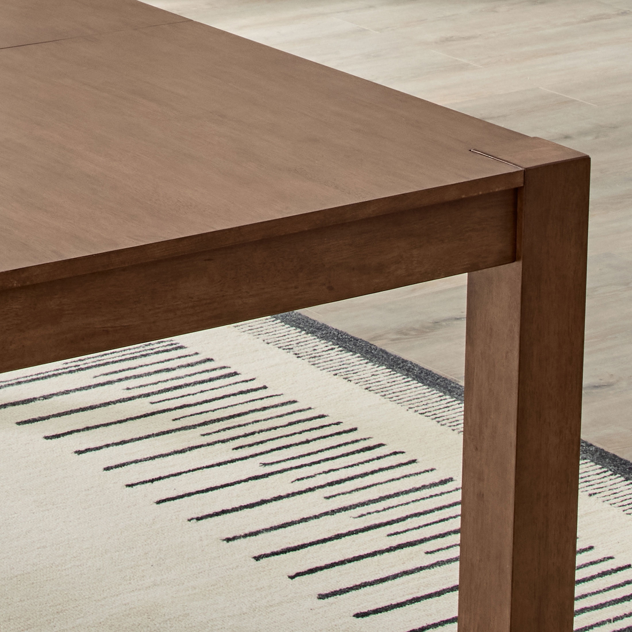 Better Homes & Gardens Bryant Solid Wood Extendable Dining Table, Walnut Finish