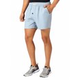 thumbnail image 2 of Men Shorts Men's Spring Summer Striped Woven Loose Fit Casual Lightweight Shorts Sleep Pants for Home Dark Green XL, 2 of 7