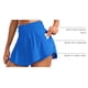 thumbnail image 4 of Shorts CRZ YOGA con Falda Superpuesta y Brillo Azul XS, 4 of 5