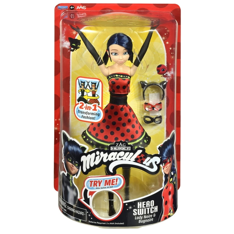 Miraculous Hero Switch Ladybug 10.5 Fashion Doll by Playmates Toys Walmart