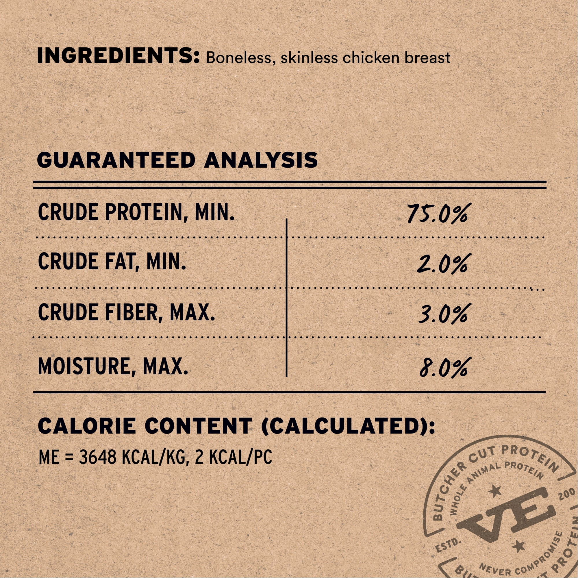 Vital Essentials Chicken Breast Dog Treats, 10 oz | Freeze-Dried Raw | Single Ingredient | Training Treats or Meal Toppers