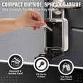 thumbnail image 3 of Key Lock Box - Portable Lockbox for Keys Outdoor - 4 Digit Code Combination Lock Box for Key Safe Security - Weather Rust Resistant Key Lock Box for Outside, Car, Door, House, Travel, 3 of 8