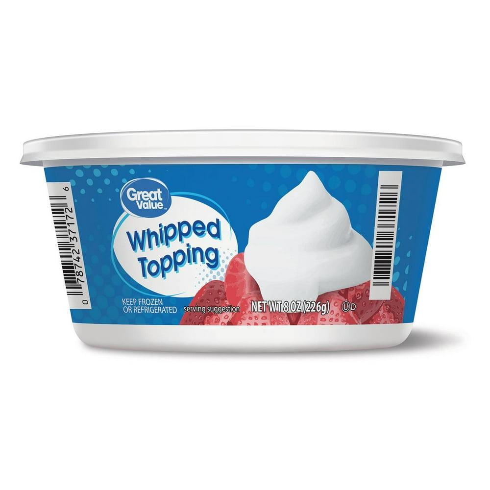 Great Value Whipped Topping, 8 oz