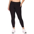 thumbnail image 4 of RBX Active Women's Plus Size High Rise Ruched Back Squat Proof Leggings, 4 of 6