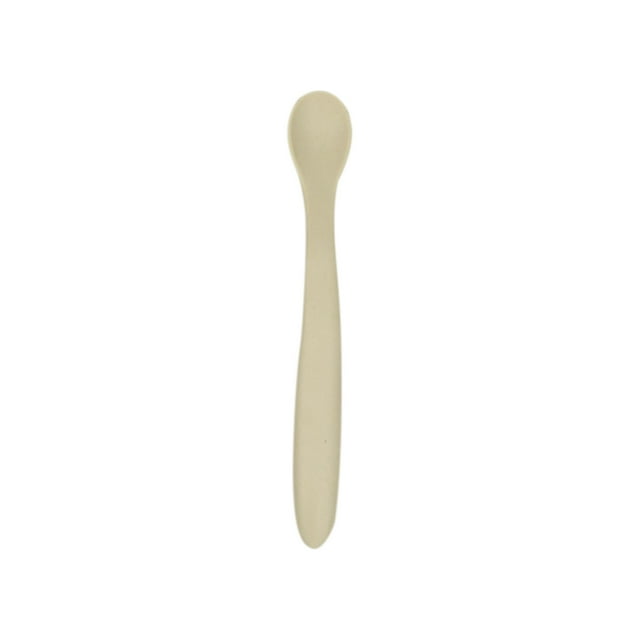 Learner Training Spoon, Self Feeding Utensil, Food Grade Silicone, Heat Resistant, Bendable Handle, Dishwasher Reliable, Stage One Complementary Feeding, Learning Tool for Independent Eating