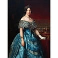 thumbnail image 2 of Federico de Madrazo y Kuntz 19x24 Gold Ornate Framed and Double Matted Museum Art Print Titled - Isabel II of Spain (1849), 2 of 4