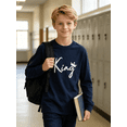 thumbnail image 7 of PureChapter 4 Pack Boys T Shirts Mixed Graphic Long Sleeve Crew Neck T-Shirts for 7-15 Years, 7 of 7