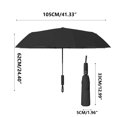 thumbnail image 3 of 41.33*24.4 Inch Travel Umbrella Windproof Auto Open & Close Collapsible Folding Small Compact Backpack Car travel Essentials Purse Umbrellas for Rain, 3 of 9