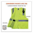 thumbnail image 4 of Ergodyne GloWear Mesh Hi-Vis Safety Vest, Medium, Lime, 4 of 8